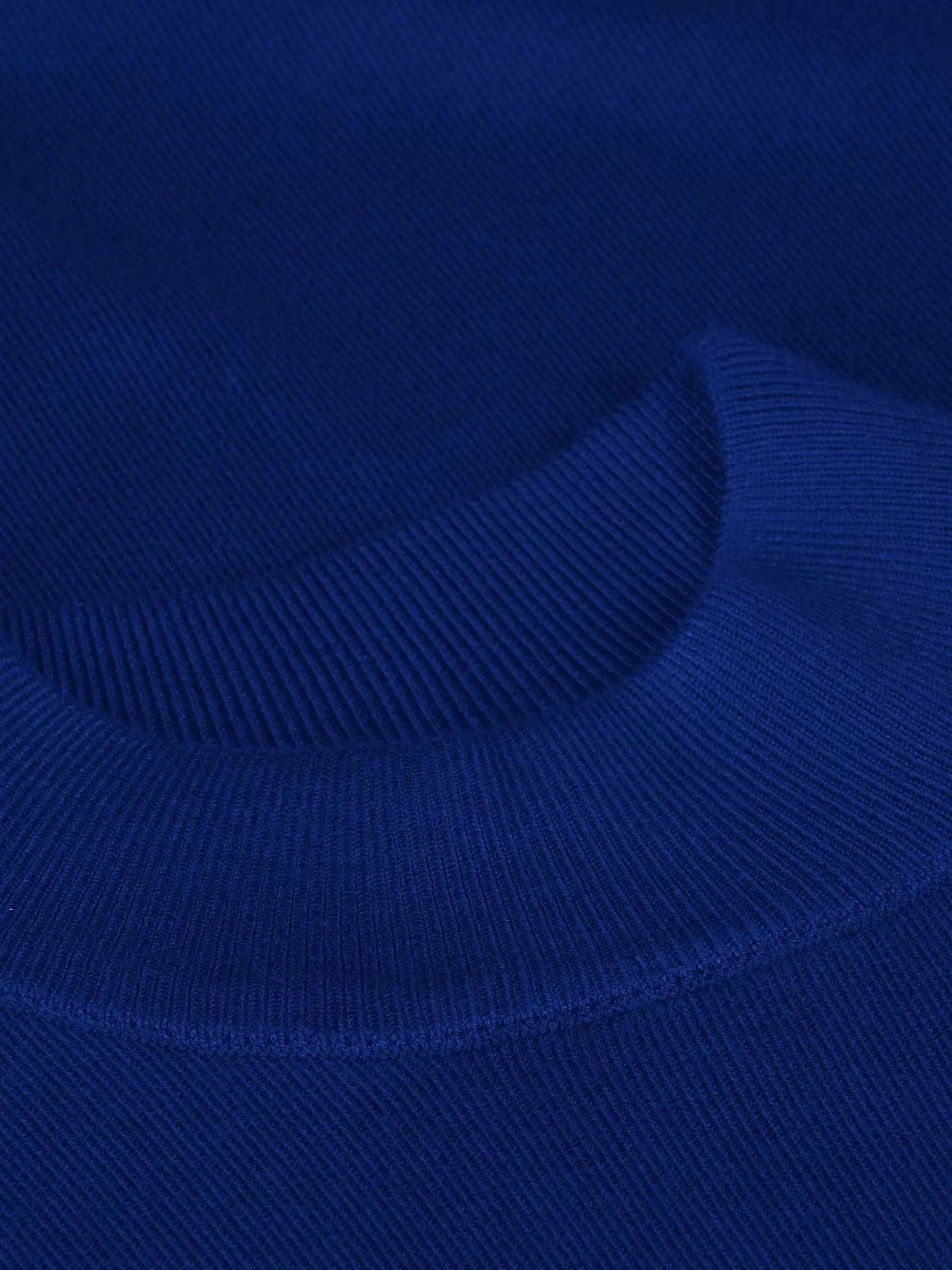 Wam Denim Sweaters<Siena Round-Necked Royal Blue Sweater