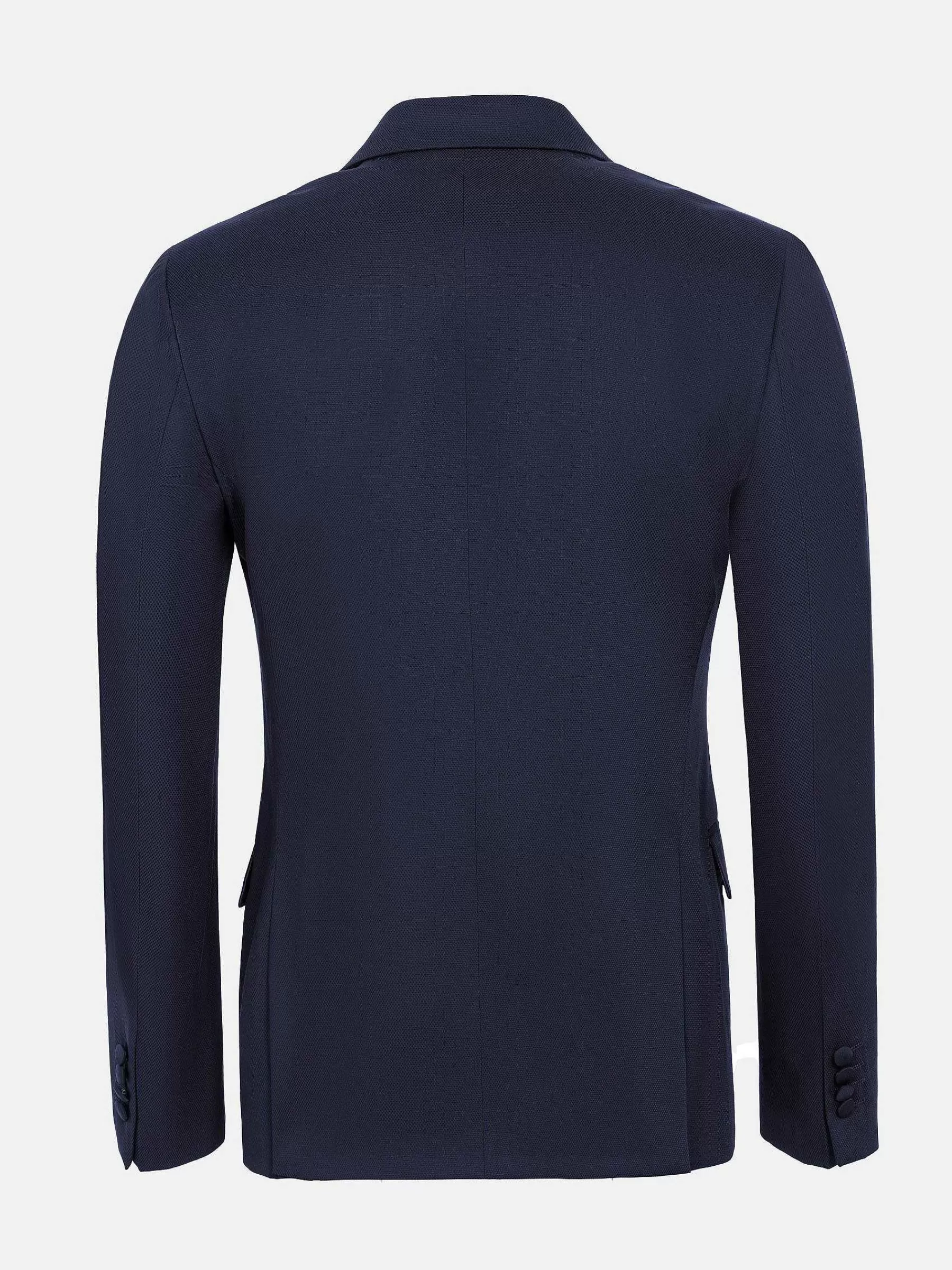 Wam Denim Colberts<Single Breasted Textured Navy Colbert