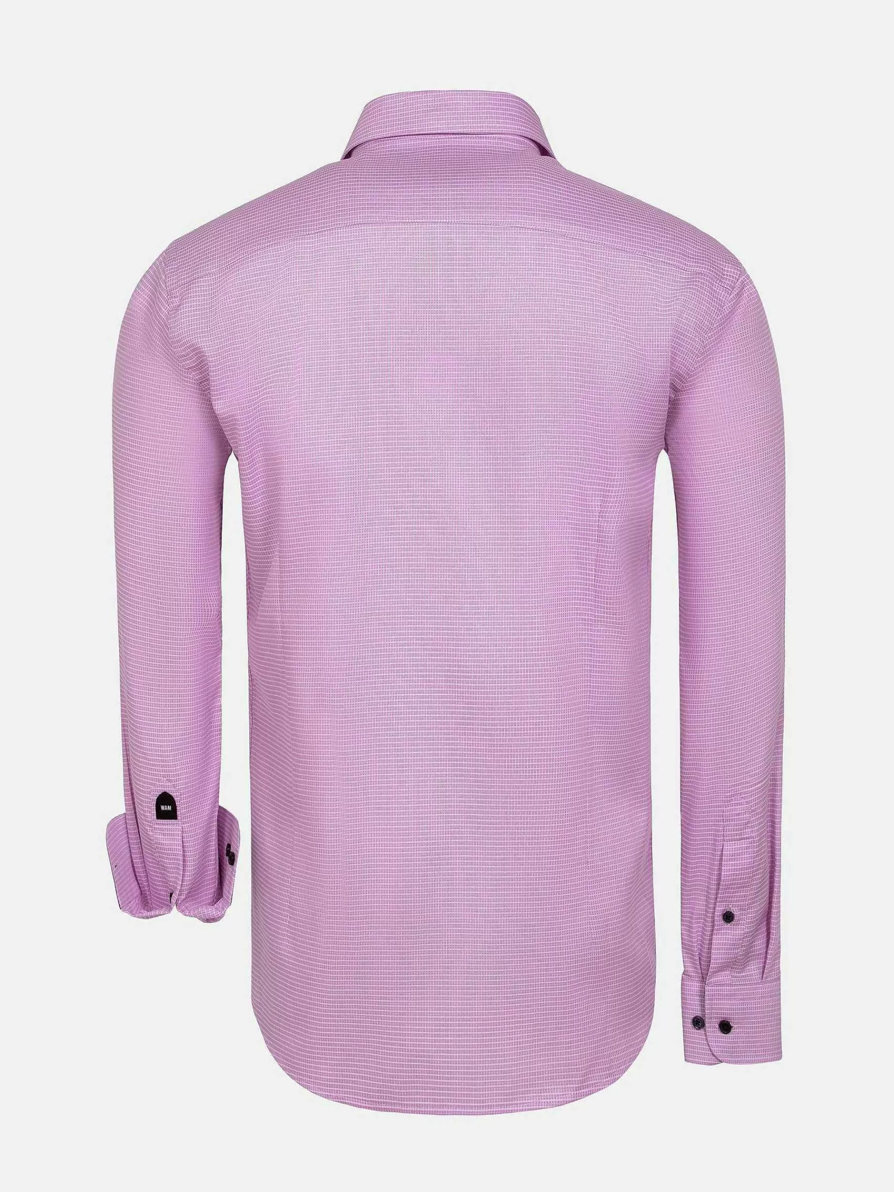 Wam Denim Overhemd Lange Mouwen<Sky Lake Pink Micro Patterned Overhemd Lange Mouw