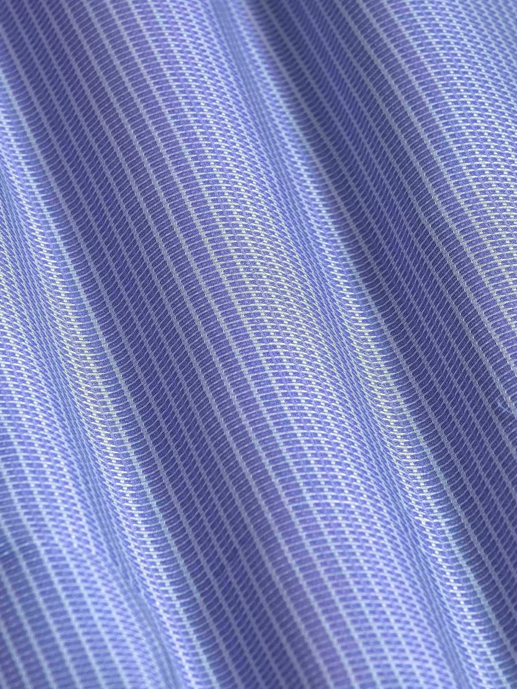 Wam Denim Overhemd Lange Mouwen<Sky Lake Royal Blue Micro Patterned Overhemd Lange Mouw