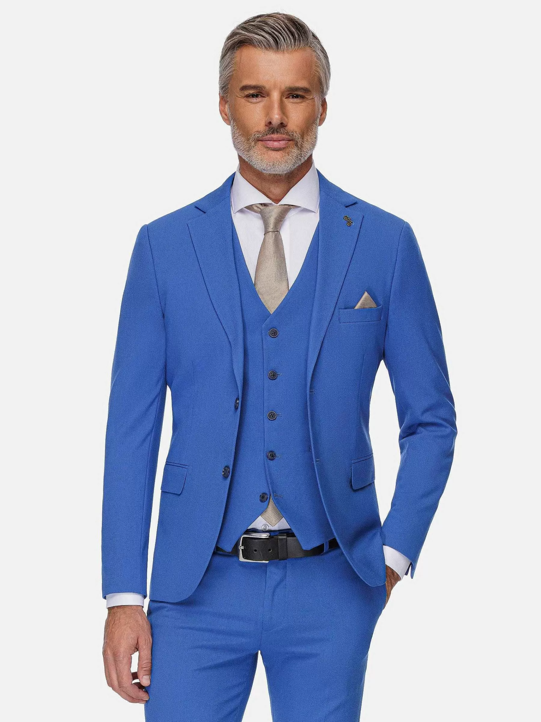 Wam Denim Colberts<Slim Fit Indigo Textured Colbert