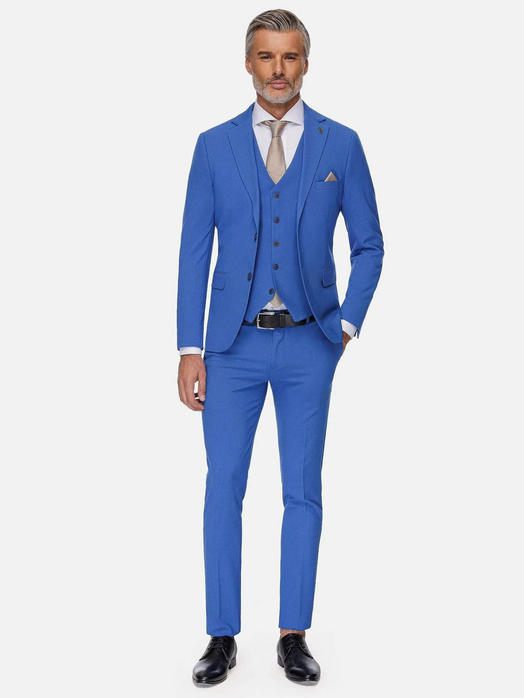 Wam Denim Colberts<Slim Fit Indigo Textured Colbert