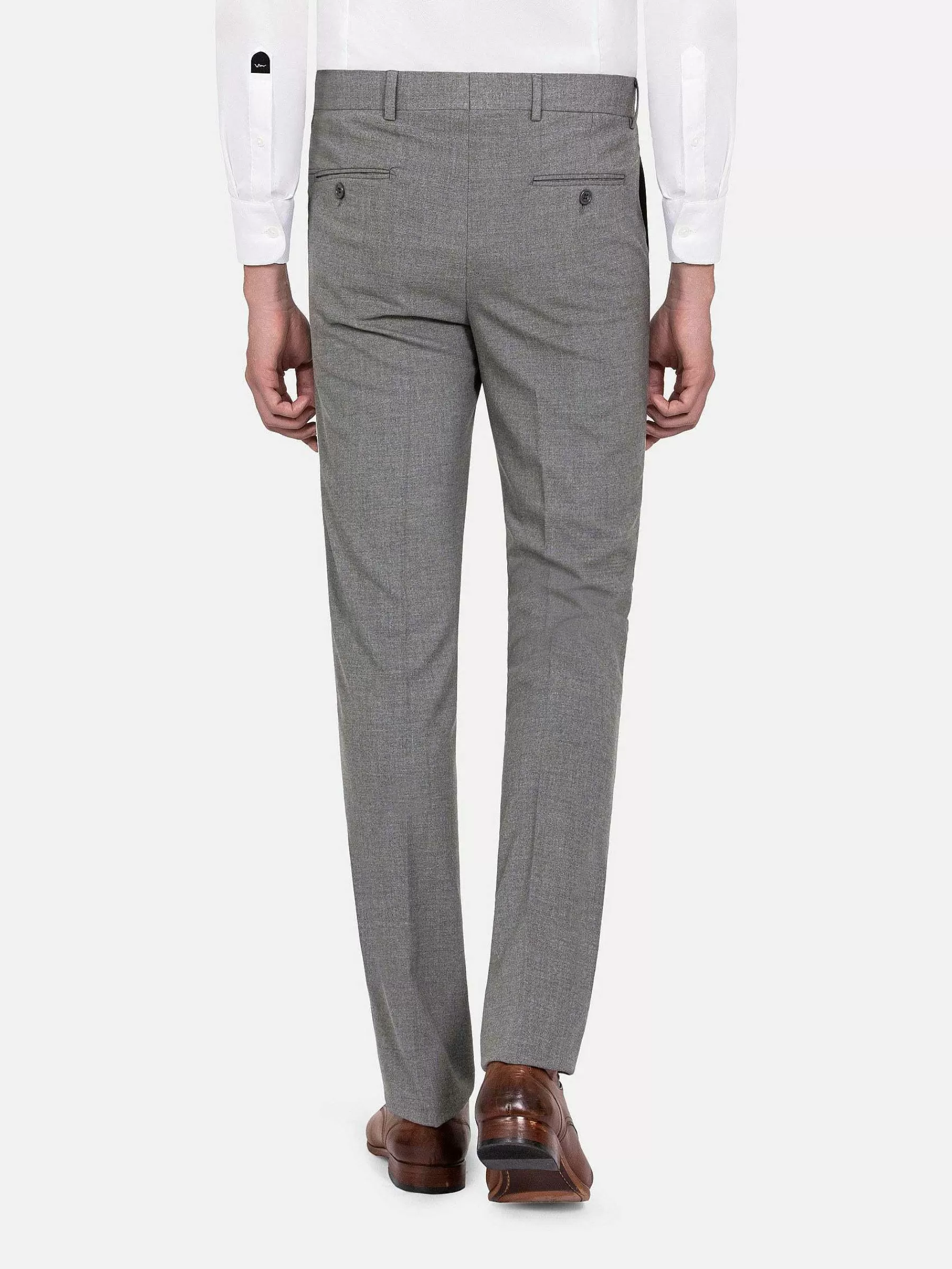 Wam Denim Pantalons<Slim Fit Textured Anthracite Pantalon
