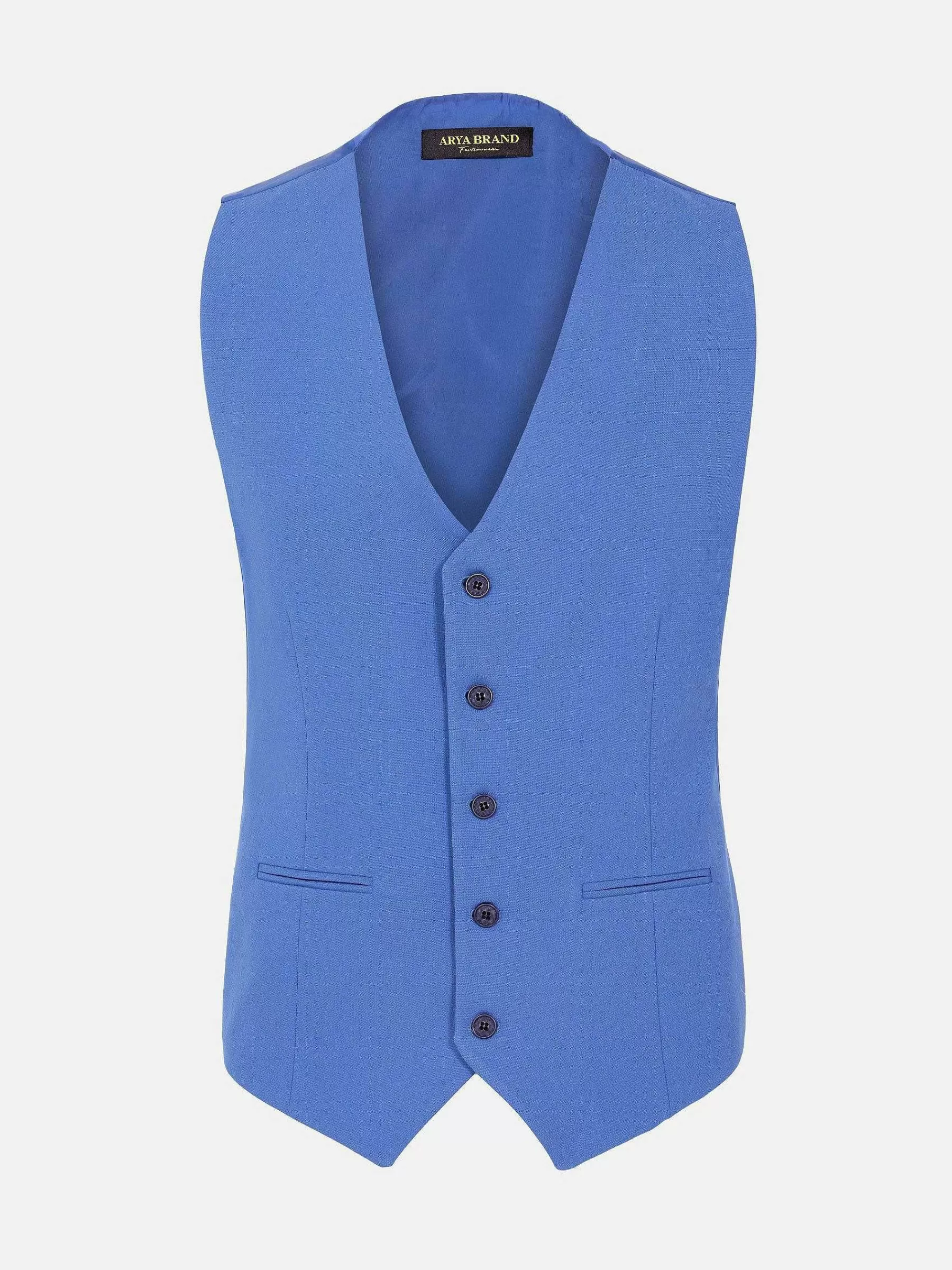 Wam Denim Gilets<Slim Fit Textured Indigo Gilet