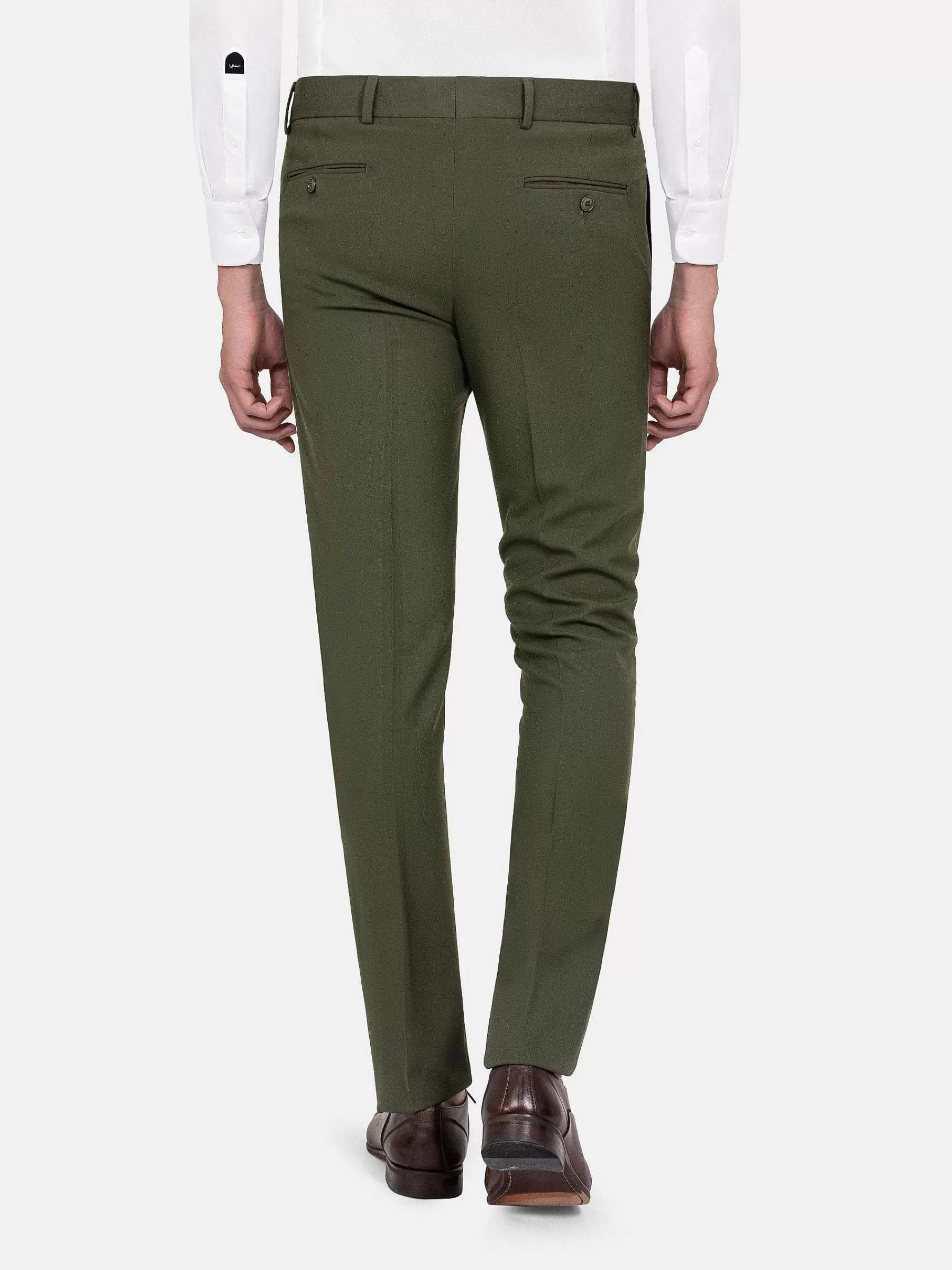 Wam Denim Pantalons<Slim Fit Textured Khaki Pantalon