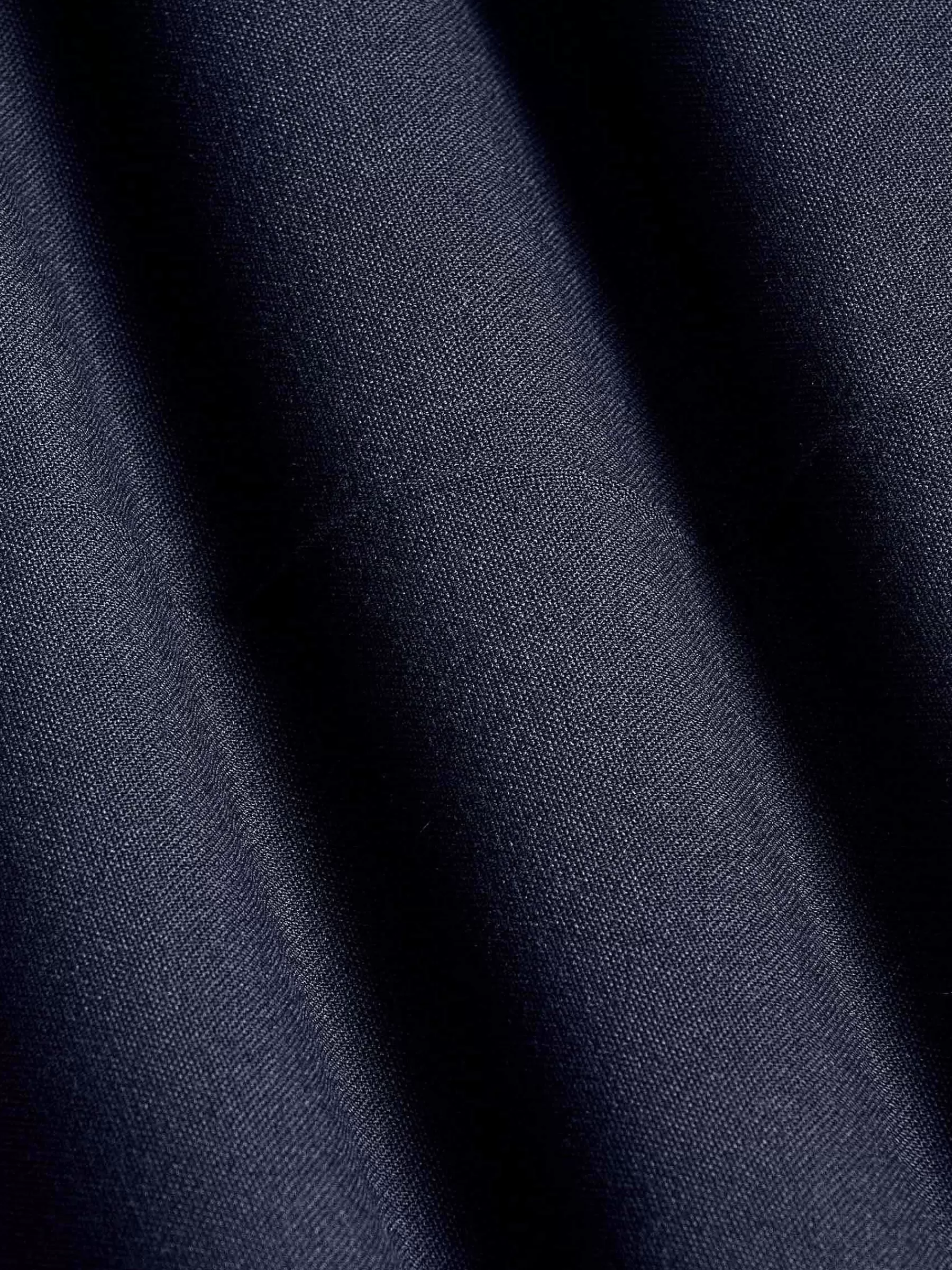 Wam Denim Pantalons<Slim Fit Textured Navy Pantalon