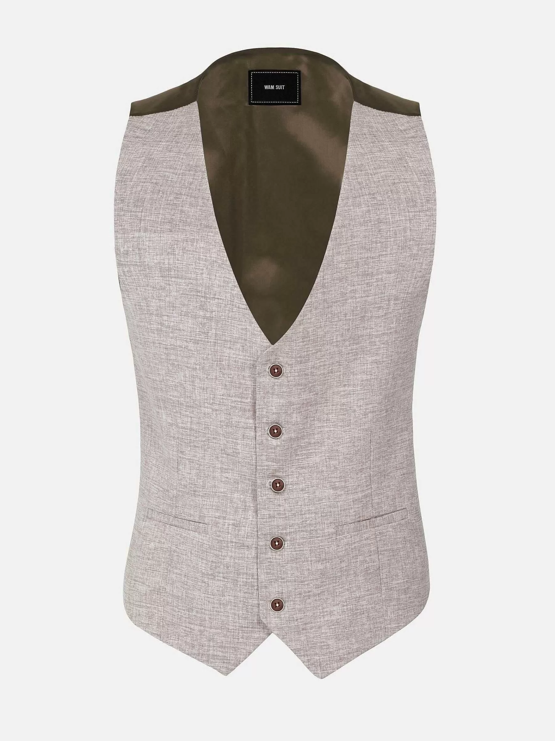 Wam Denim Gilets<Suit Gilet 70112 Beige