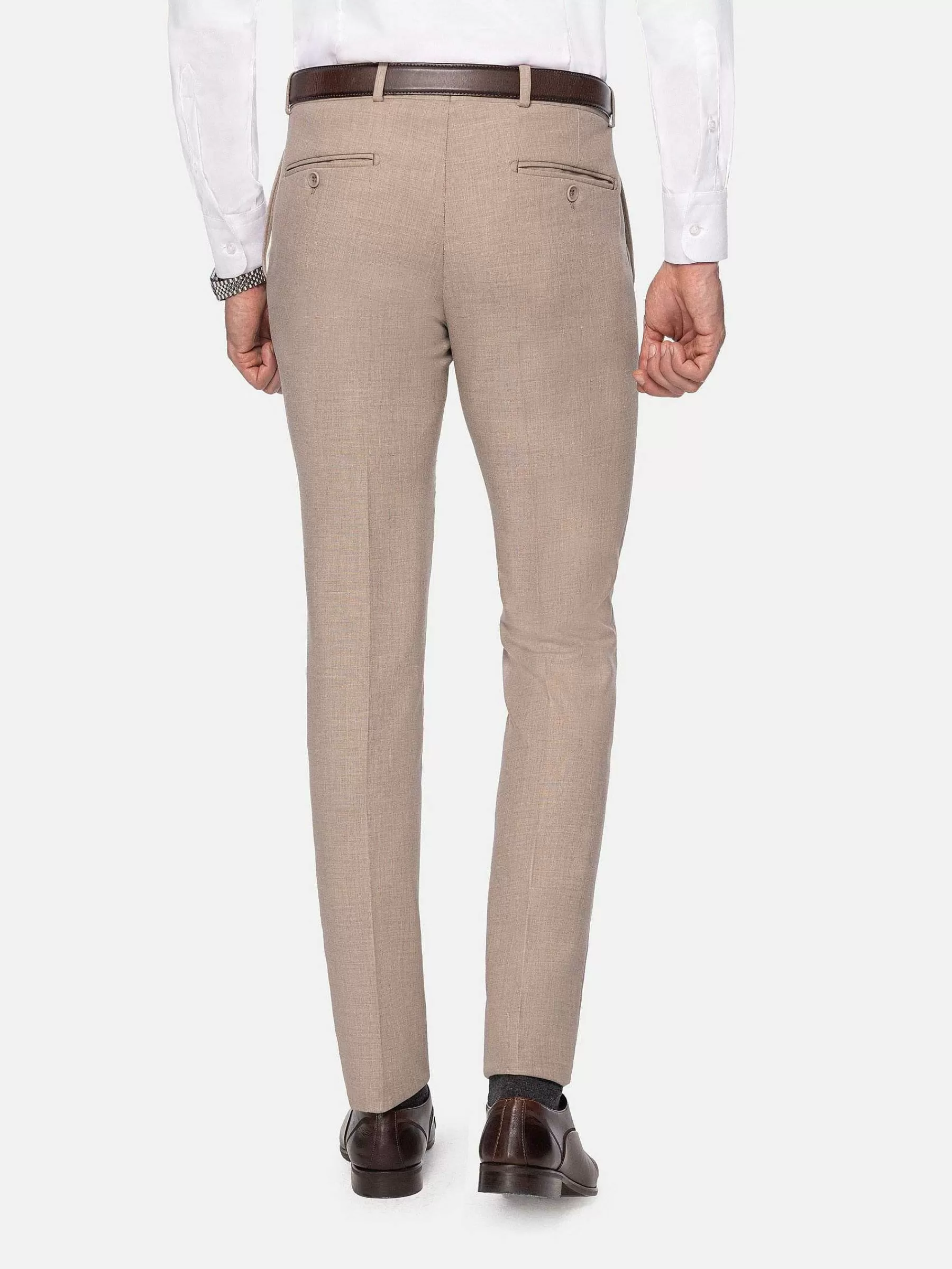 Wam Denim Pantalons<Suit Pantalon 70085 Araya Beige