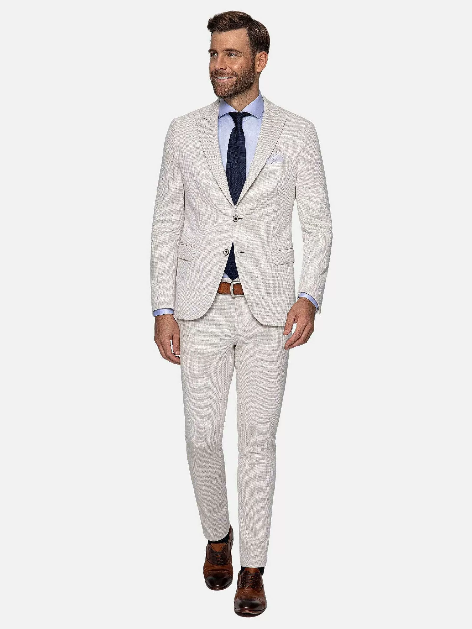 Wam Denim Pantalons<Sur Mer Slim Fit Beige Pantalon