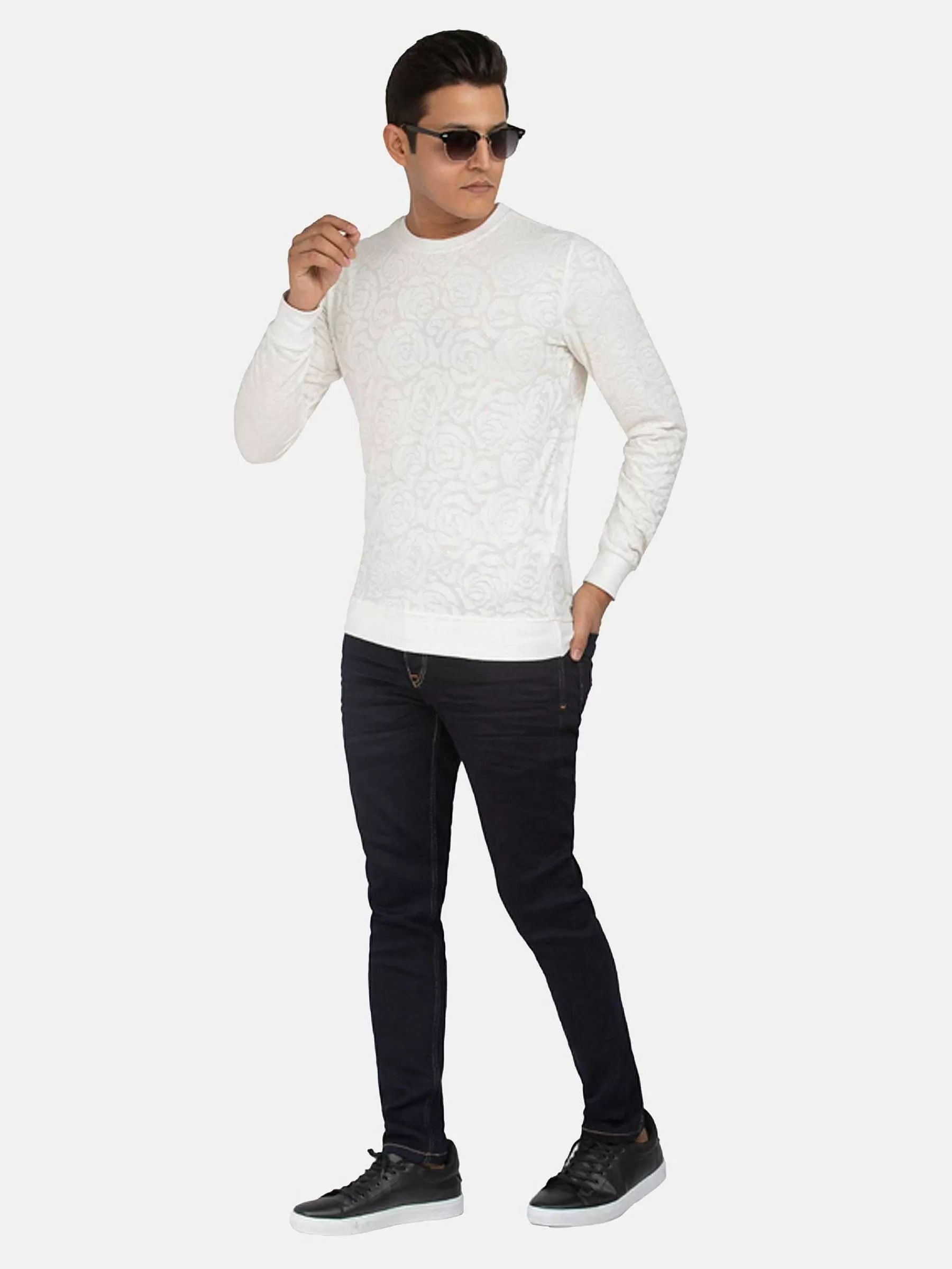Wam Denim Sweaters<Sweater 76281 St. Petersburg Off White