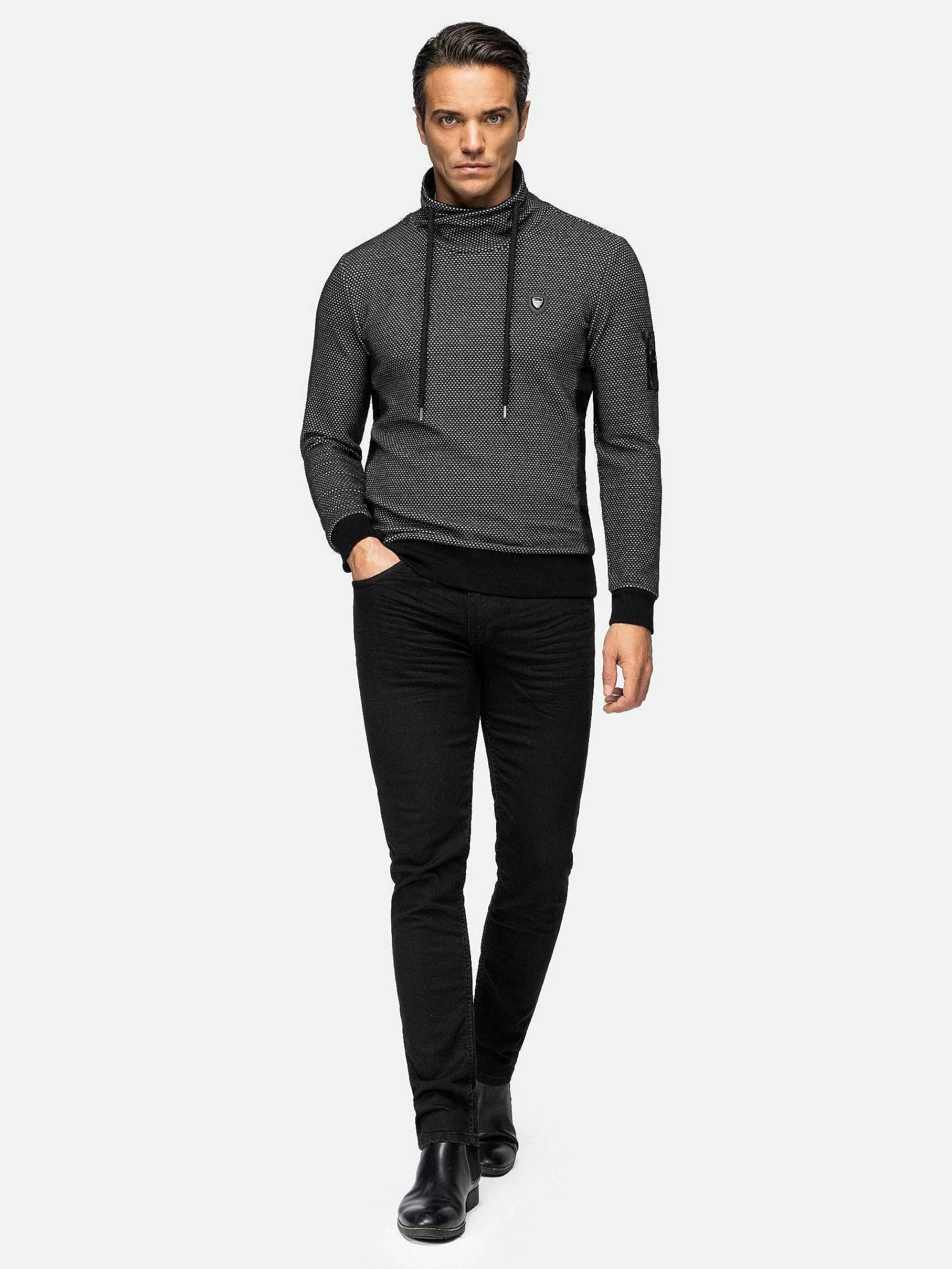 Wam Denim Sweaters<Sweater 76351 Calvan Black