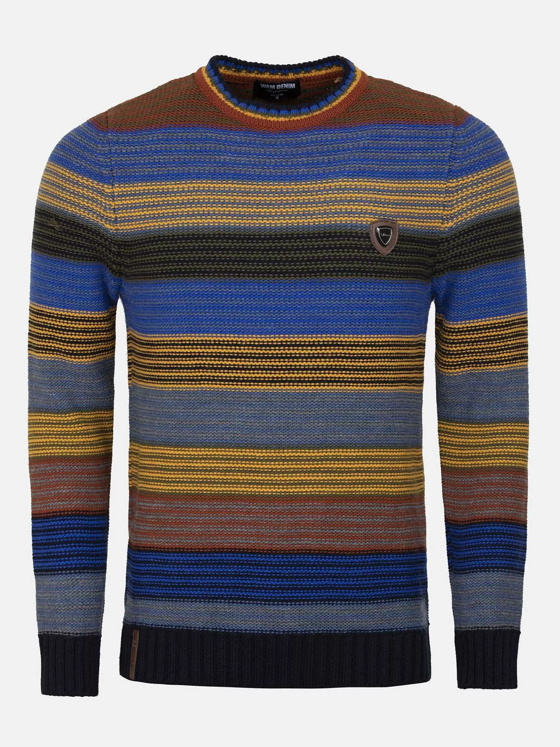 Wam Denim Truien<Sweater 77517 Puebla Royal Blue Yellow
