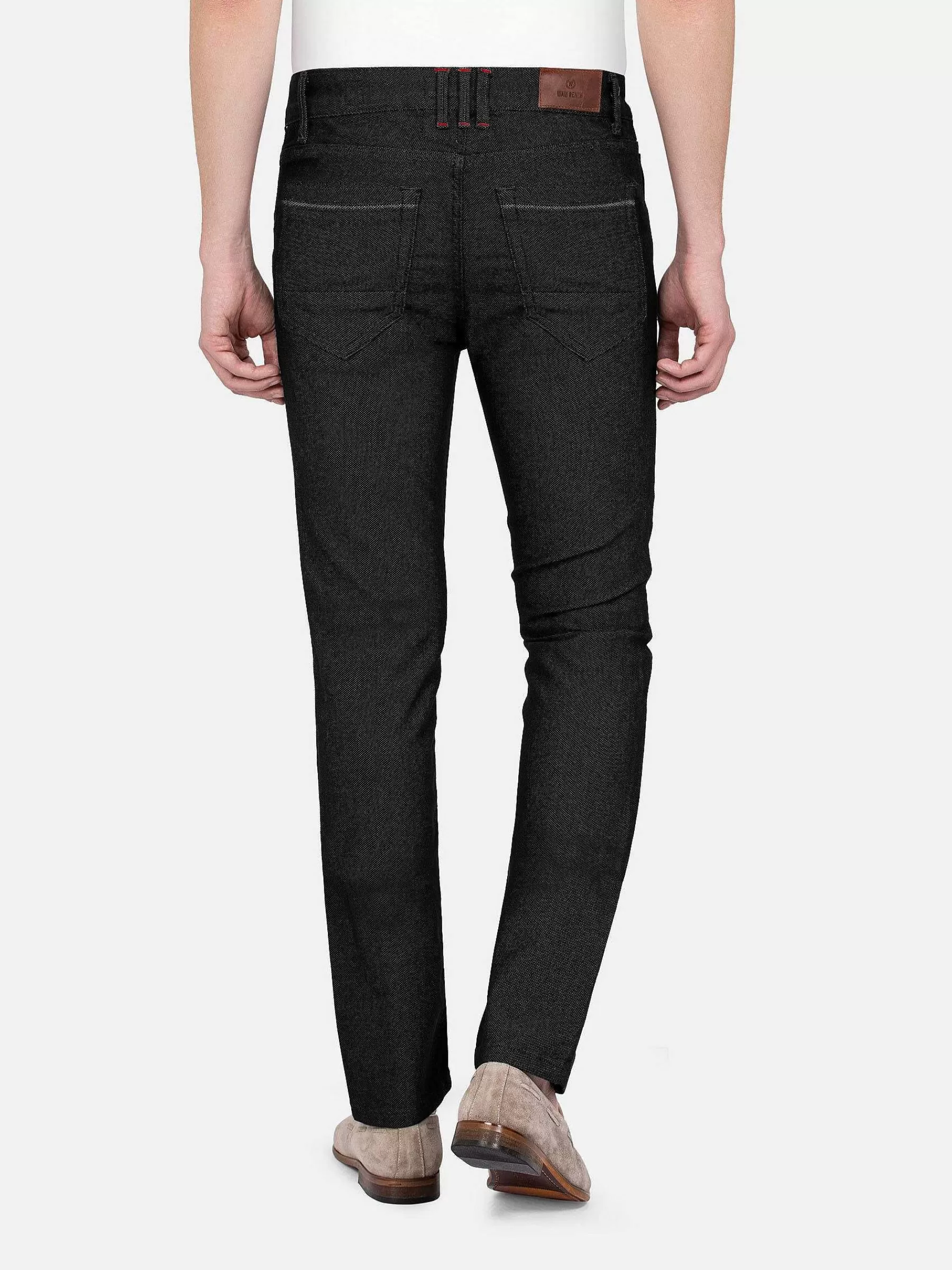 Wam Denim Jeans<Swindon Stretch Slim Fit Black Jeans