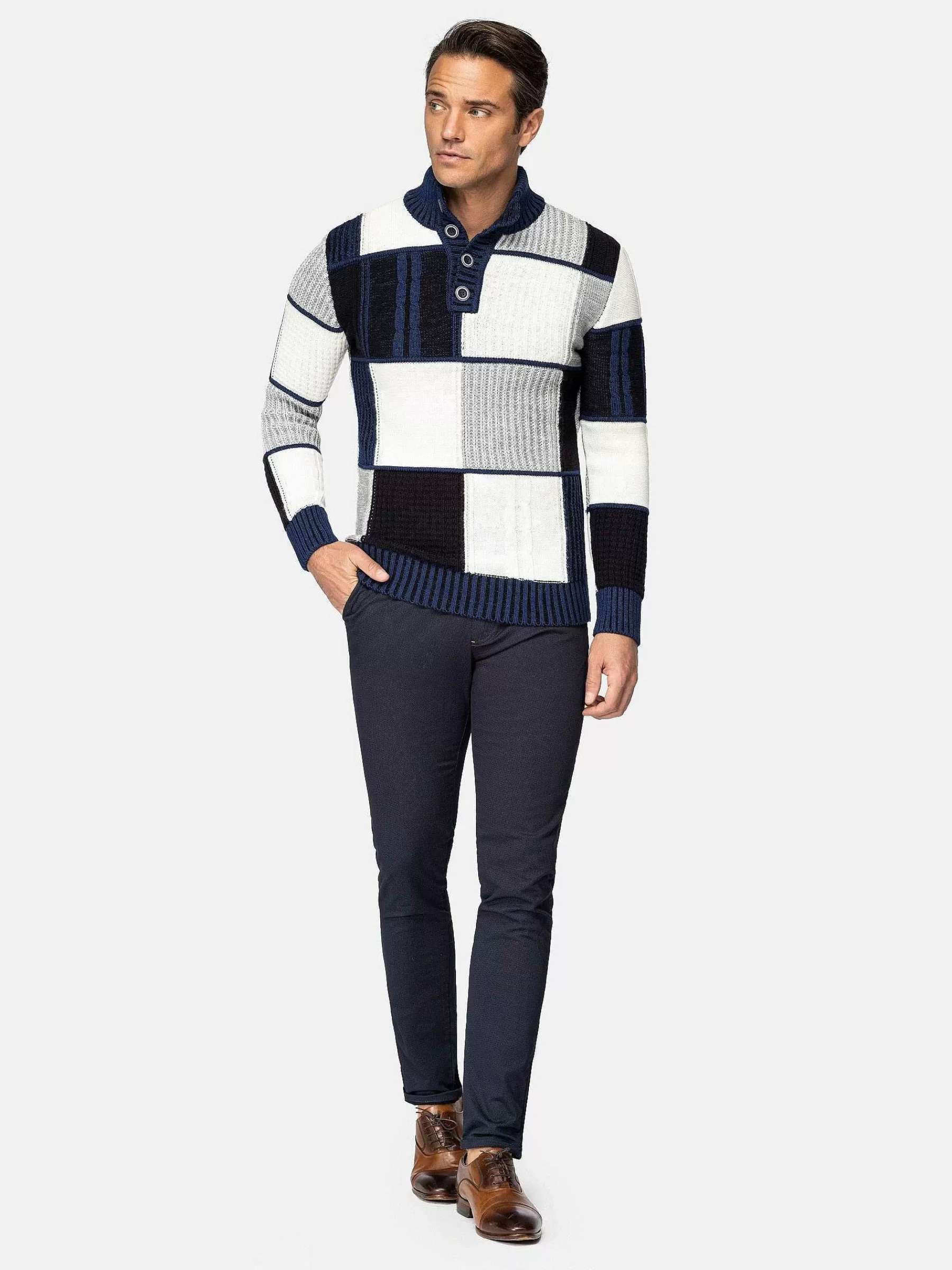 Wam Denim Truien<Truien 77542 Cambridge Navy White