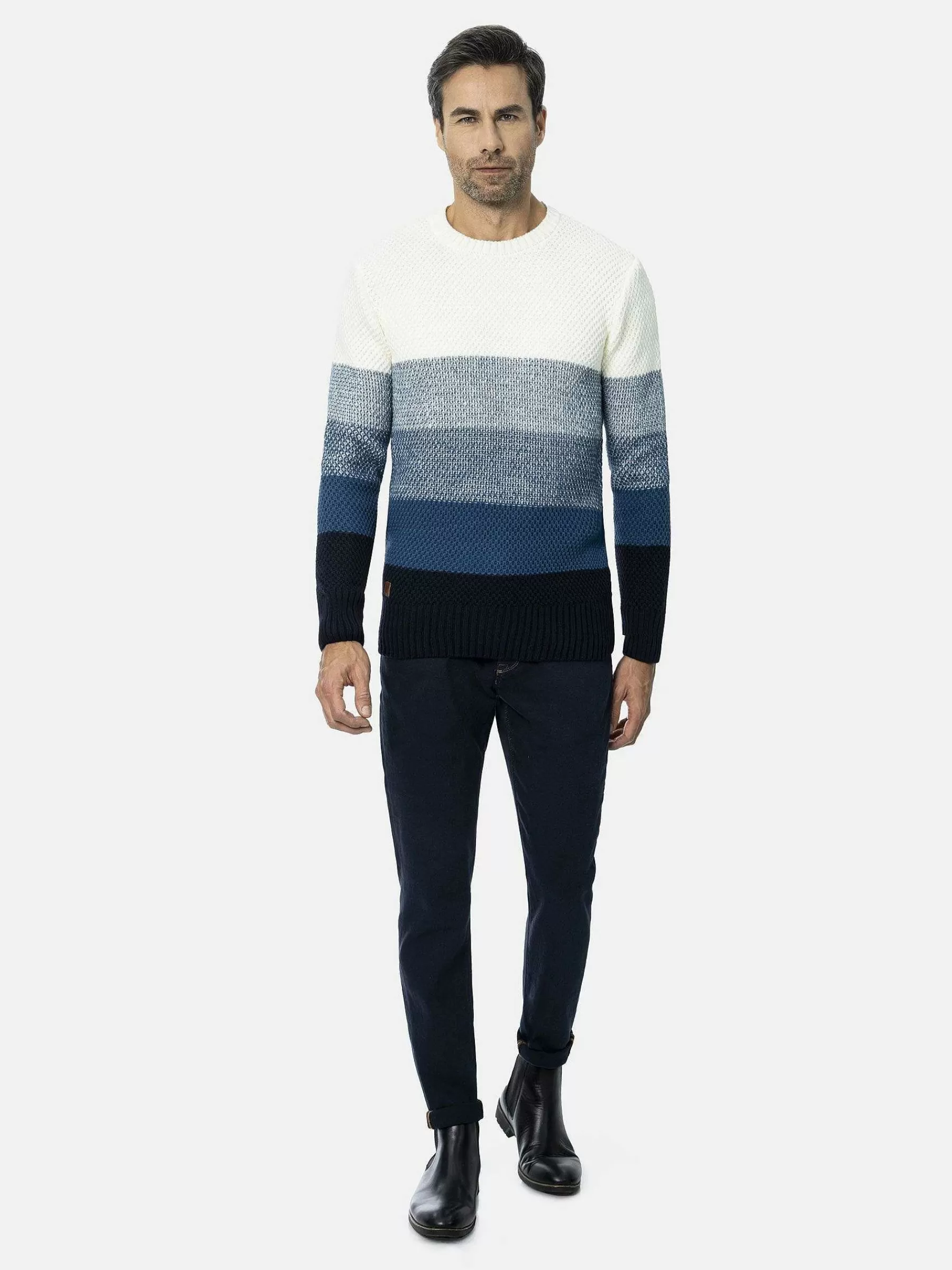 Wam Denim Truien<Truien Louie Off White Blue