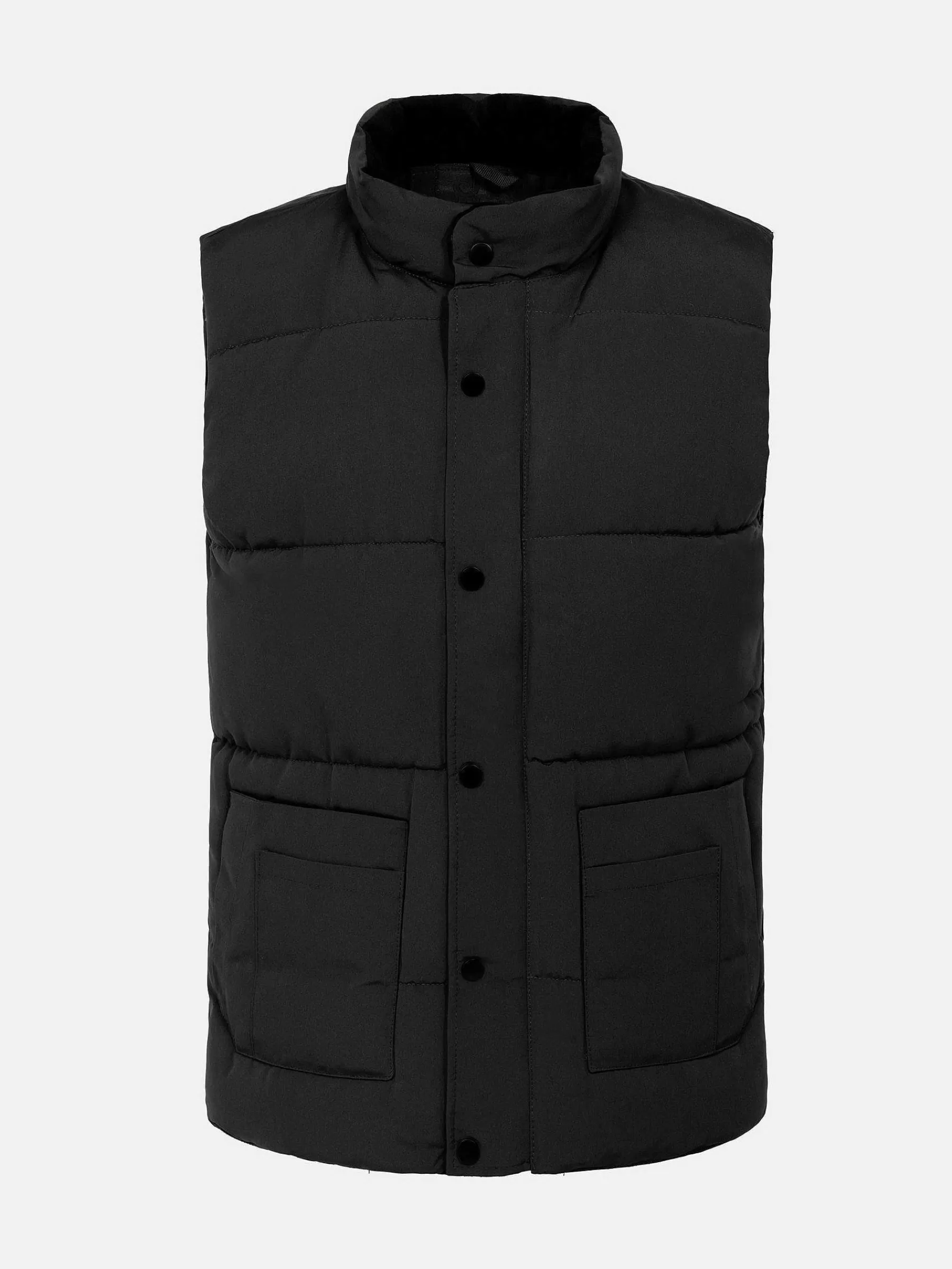 Wam Denim Bodywarmer<Velvet Crew Neck Black Bodywarmer