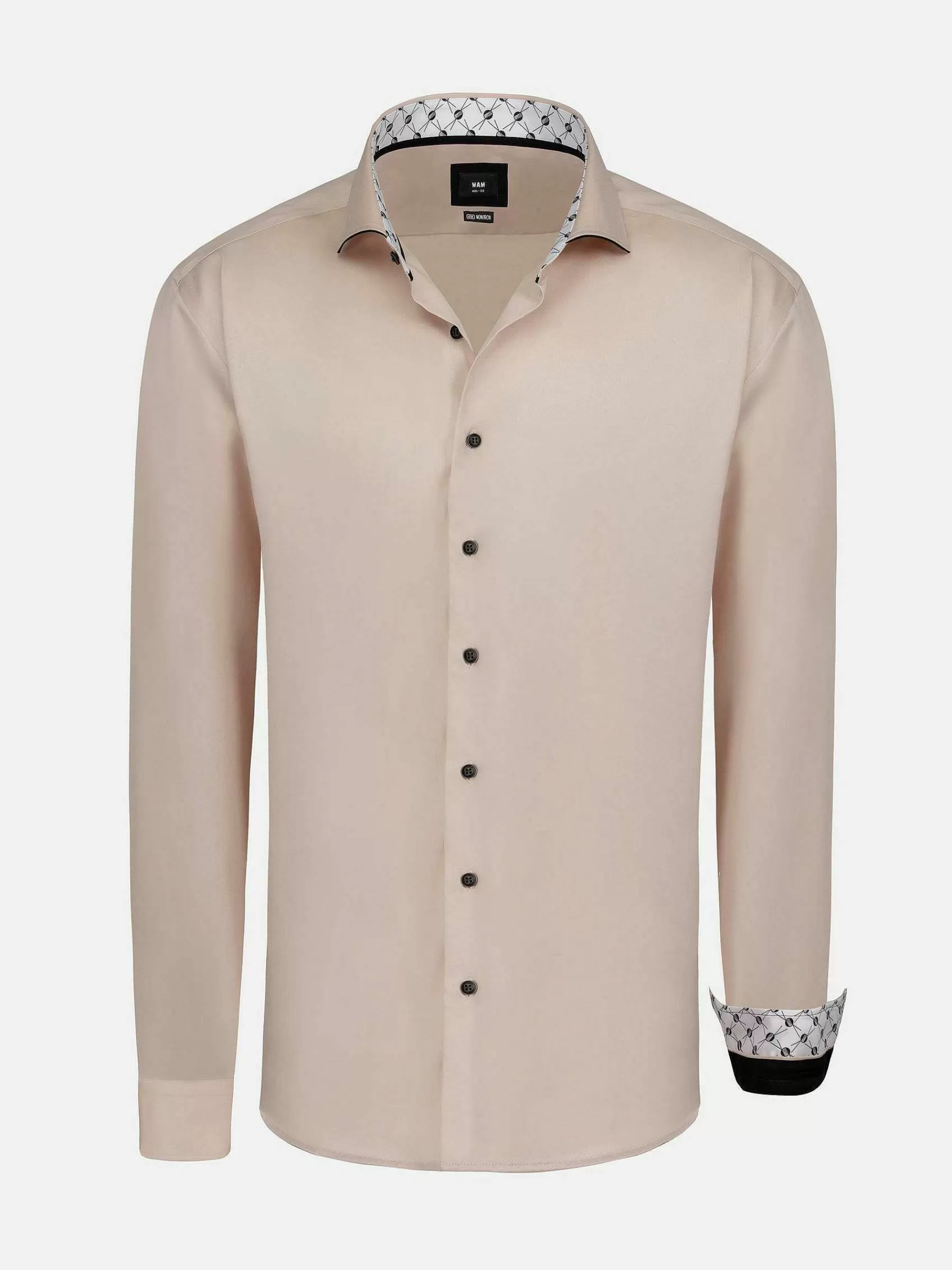 Wam Denim Overhemd Lange Mouwen<Vercelli Solid Light Pink Overhemd Longe Mouw