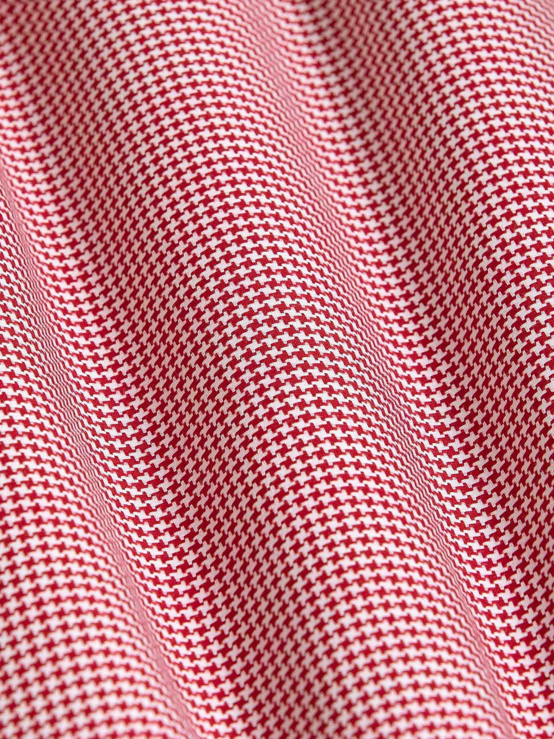 Wam Denim Overhemd Lange Mouwen<Vermilion Checkered Red Overhemd Lange Mouw