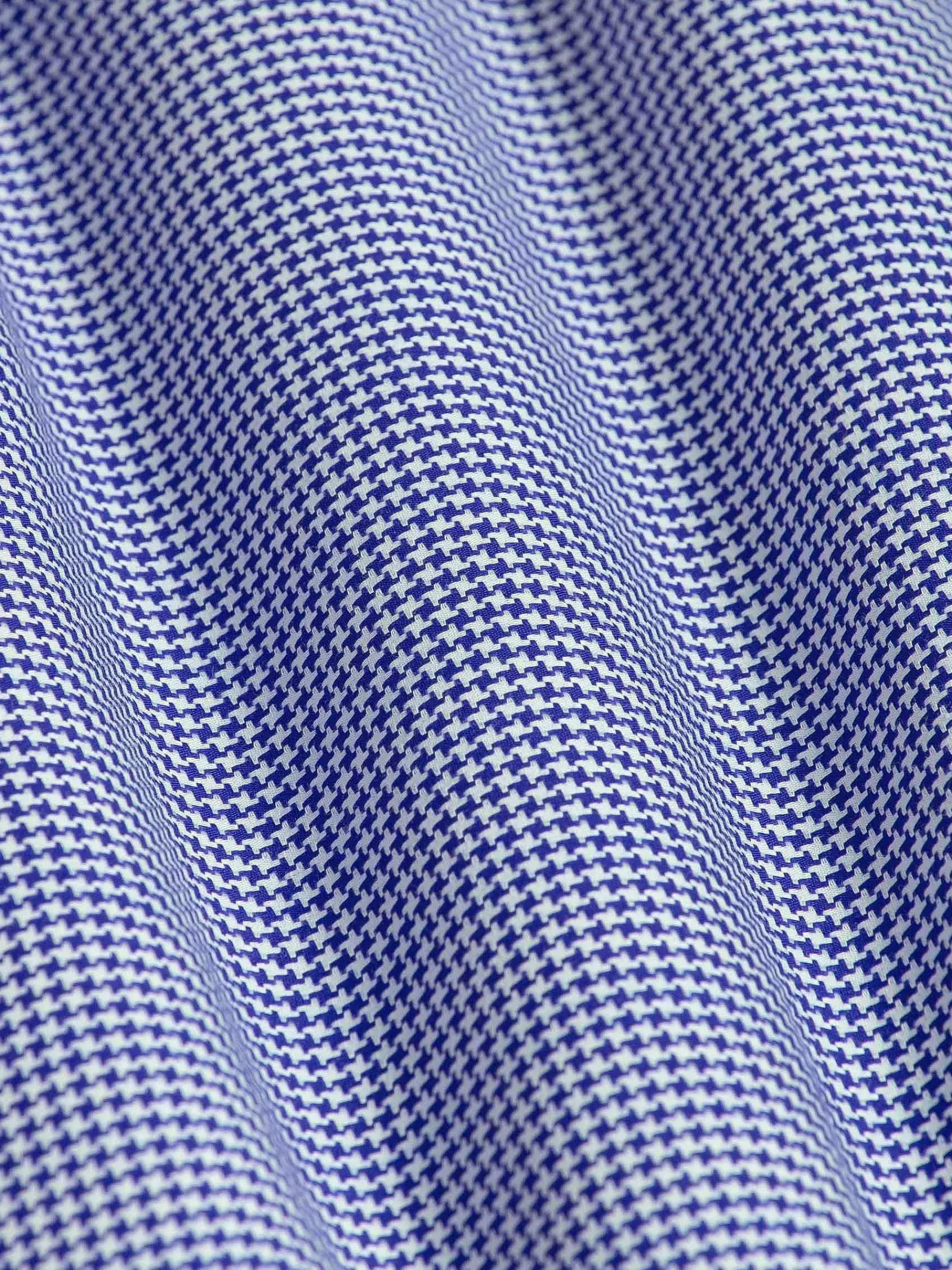 Wam Denim Overhemd Lange Mouwen<Vermilion Checkered Royal Blue Overhemd Lange Mouw