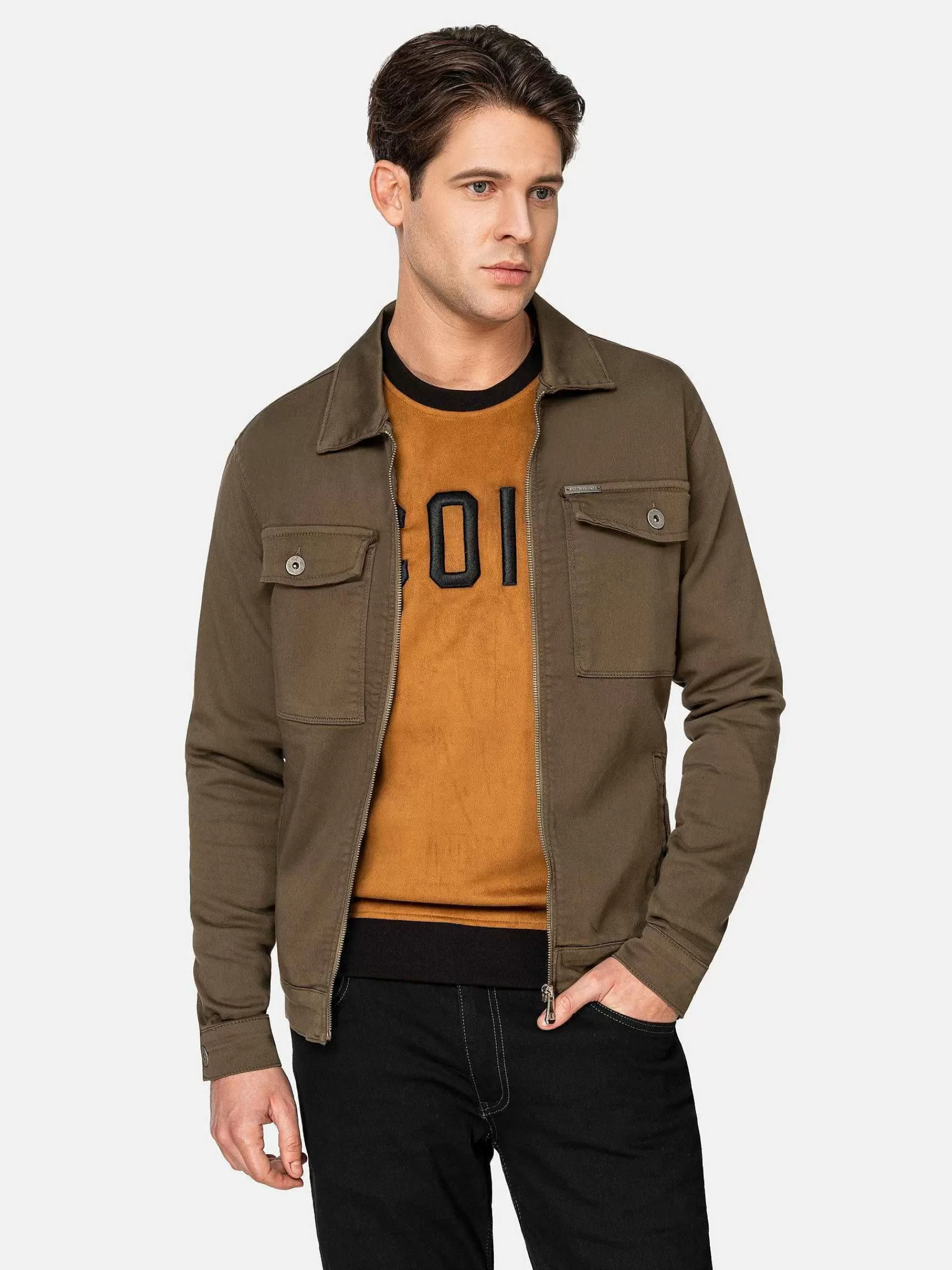 Wam Denim Zomerjassen<Zomer Jassen 82168 Curtice Khaki